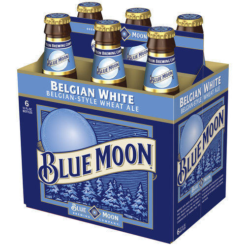 blue moon beer bottle