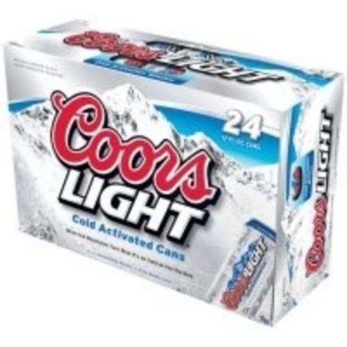 Coors Light 24pk Suitcase Cans