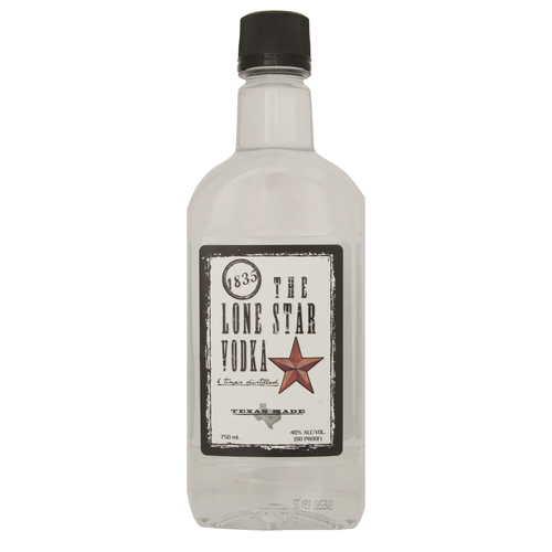 Zoom to enlarge the The Lone Star Texas Vodka – Plastic Traveler