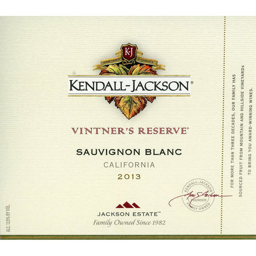 Zoom to enlarge the Kendall-jackson Vintner’s Reserve Sauvignon Blanc