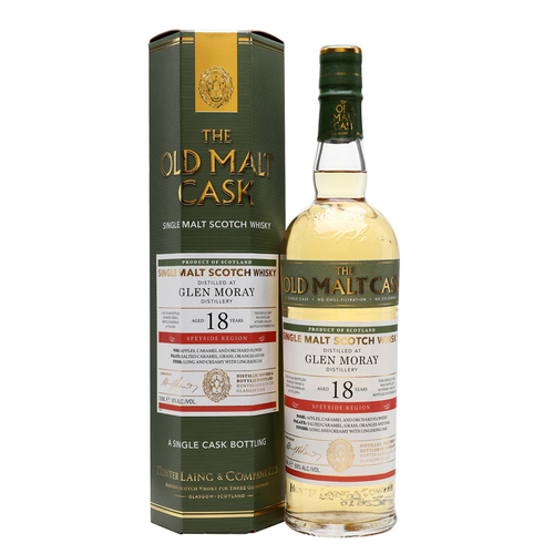 Glen Moray Old Malt Cask 18 Year Old Speyside Single Malt Scotch Whisky