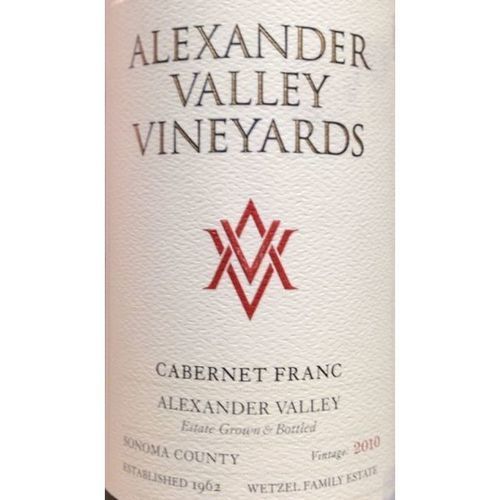 Zoom to enlarge the Alexander Valley Cabernet Franc