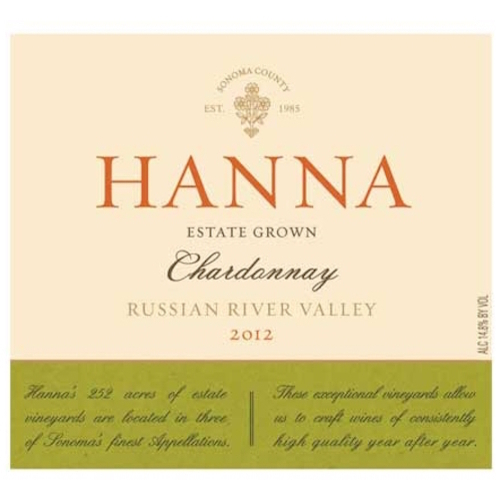 Zoom to enlarge the Hanna Chardonnay