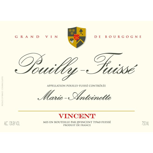 Zoom to enlarge the Jj Vincent Pouilly Fuisse Marie Antoinette