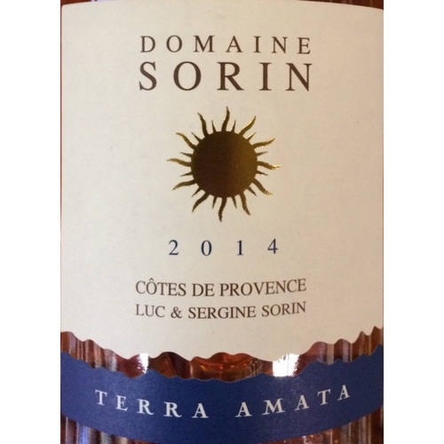 Zoom to enlarge the Domaine Sorin Rose Terra Amata Cotes De Provence Red Southern Rhone Blend