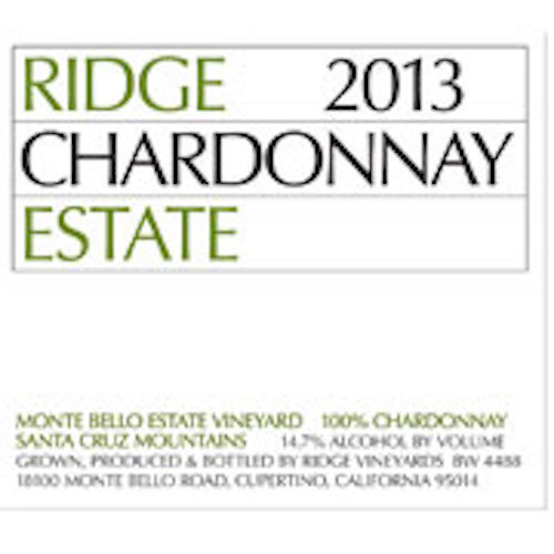 Zoom to enlarge the Ridge Estate Vineyards Santa Cruz Chardonnay