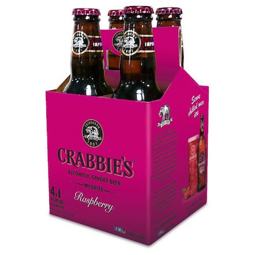 Zoom to enlarge the Crabbies Alcoholic Raspberry Ginger Beer • 4pk Bottle
