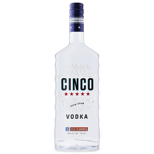 Zoom to enlarge the Cinco Five Star Vodka