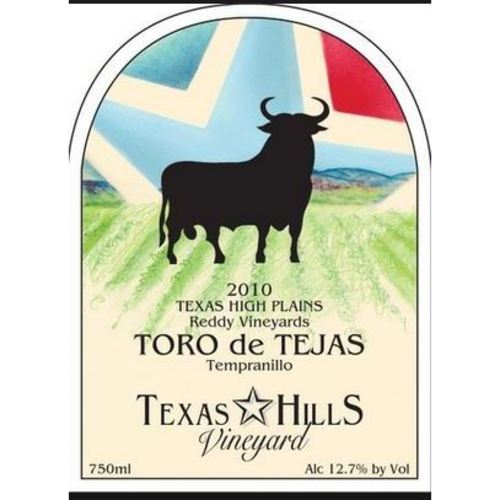 Zoom to enlarge the Texas Hills Toro De Tejas Tempranillo Reddy Vineyards