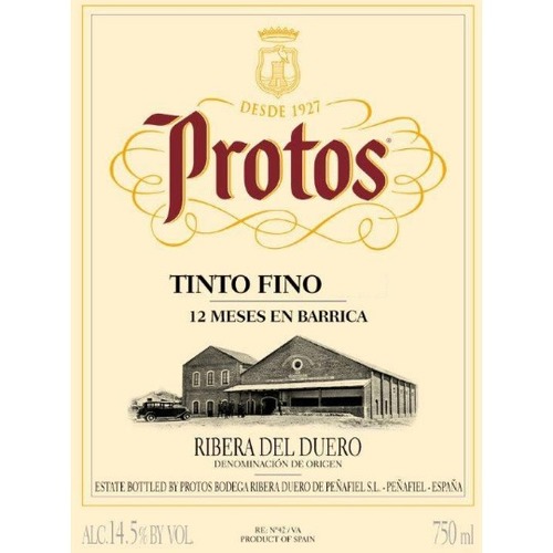Zoom to enlarge the Protos Tinto Fino Ribera Del Duero