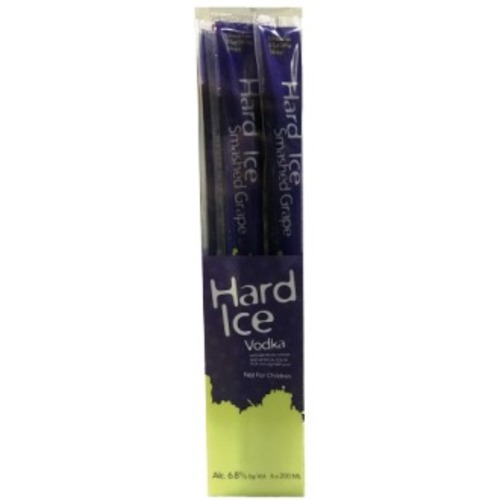 Zoom to enlarge the Hard Ice Vodka Freezies • Smashed Grape 6pk-200ml