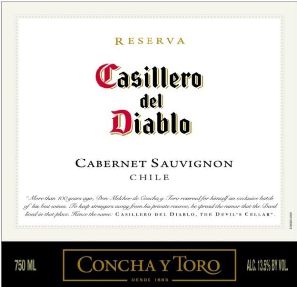 Zoom to enlarge the Concha Y Toro Casillero Del Diablo Reserva Cabernet Sauvignon