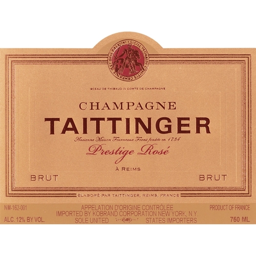 Zoom to enlarge the Taittinger Cuvee Prestige Rose Champagne