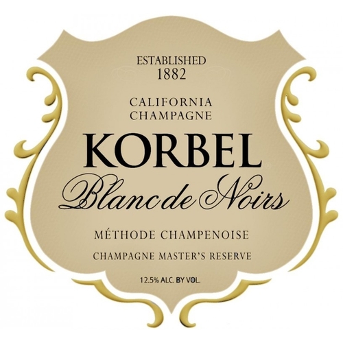 Zoom to enlarge the Korbel Blanc De Noirs – Methode Champenoise Pinot Noir