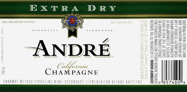 Zoom to enlarge the Andre Extra Dry Chardonnay