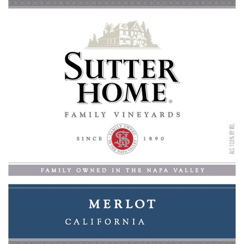 Zoom to enlarge the Sutter Home Merlot 750ml Bottle