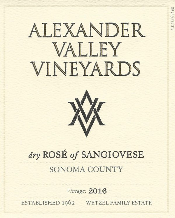 Zoom to enlarge the Alexander Valley Sangiovese Rose
