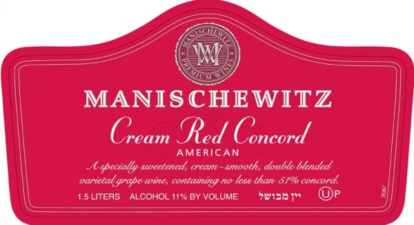 Zoom to enlarge the Manischewitz • Cream Red Concord