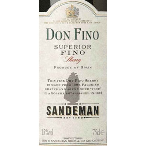 Zoom to enlarge the Sandeman Don Fino Dry Sherry (6-case)