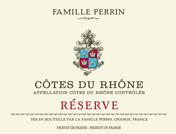 Zoom to enlarge the Famille Perrin  /  Perrin & Fils Reserve Cotes Du Rhone Red Southern Rhone Blend