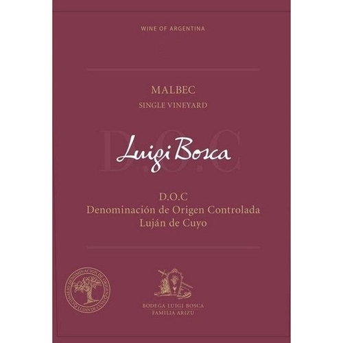 Zoom to enlarge the Luigi Bosca Single Vineyard Malbec