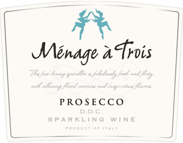 Zoom to enlarge the Menage A Trois Prosecco 750ml Bottle