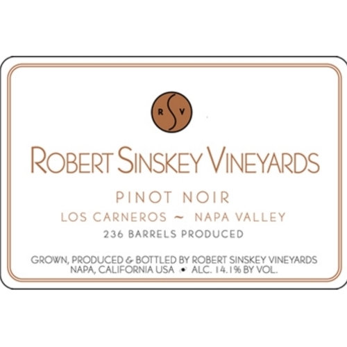 Zoom to enlarge the Robert Sinskey Pinot Noir Los Carneros