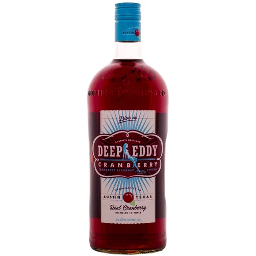 Austin's original Deep Eddy Vodka red plaid 8 oz. thermos bottle