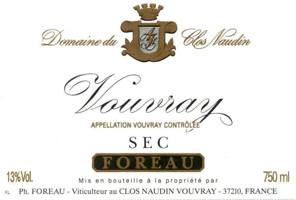 Zoom to enlarge the Foreau Domaine Du Clos Naudin Sec Vouvray Chenin Blanc