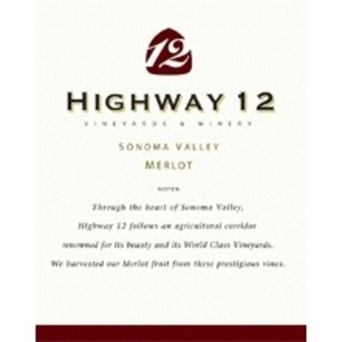 Zoom to enlarge the Highway 12 Winery Merlot