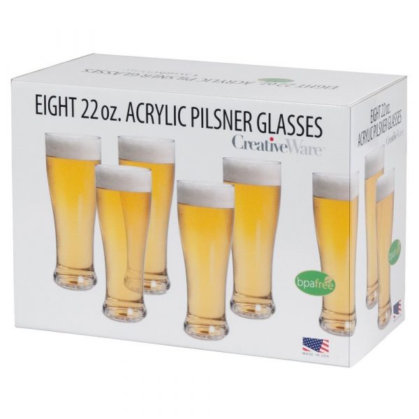 Zoom to enlarge the Creativeware Pilsner Glass 8 Pack
