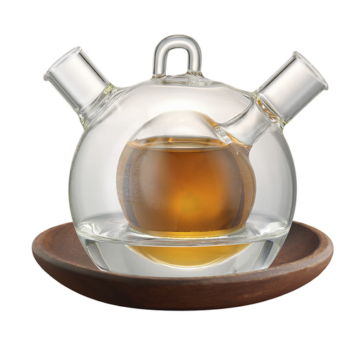 Zoom to enlarge the Artland • Whisky & Water Globe Decanter Wood Base