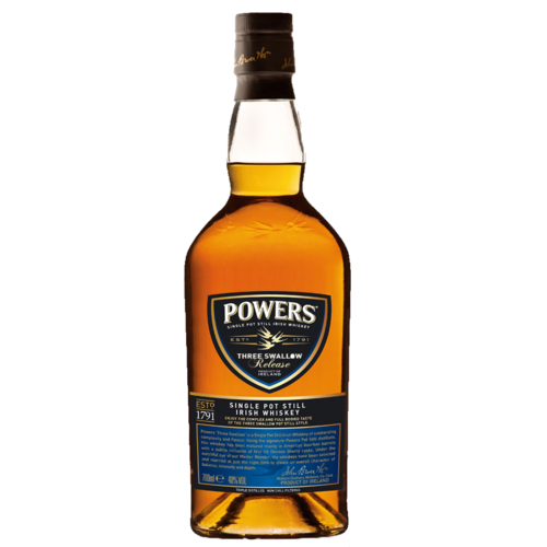 Powers Three Swallow Release Single Pot Still Irish Whiskey (750ml)