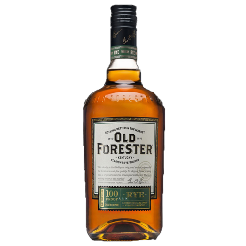 Zoom to enlarge the Old Forester • 100 Proof Rye Whiskey