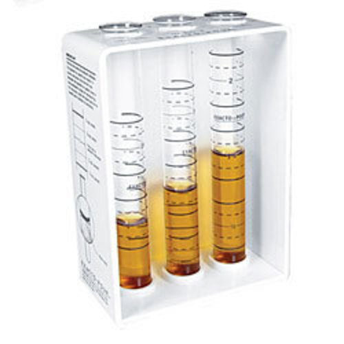 Zoom to enlarge the Exacto-pour Tester Stand with 3tubes