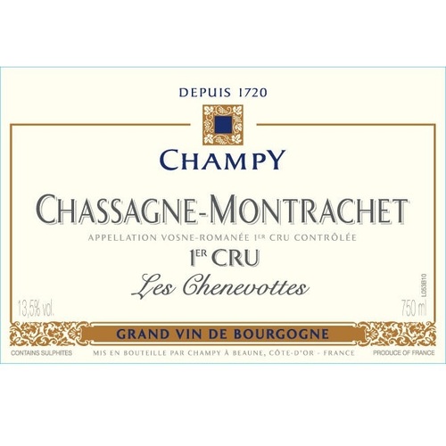 Zoom to enlarge the Champy Chassagne Montrachet 1er Cru Chenevottes