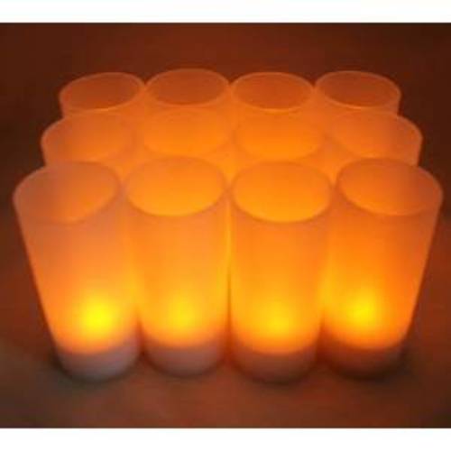 Zoom to enlarge the Rechargable Tea Light with Cup (12pc Set)