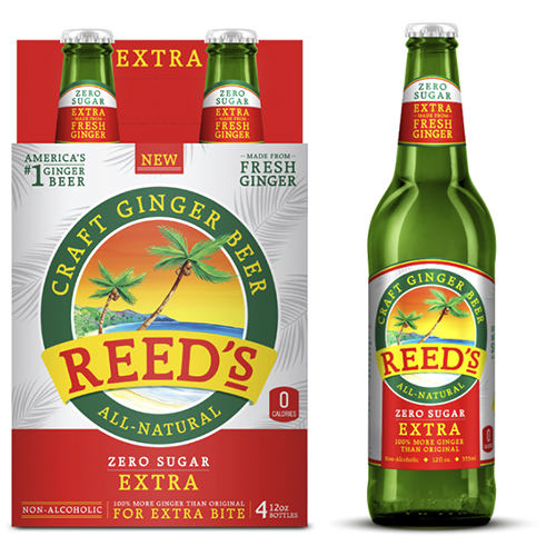 Reeds Strongest Ginger Beer, 12 Fluid Ounce Bottle - 4 count per pack -- 6  packs per Case.