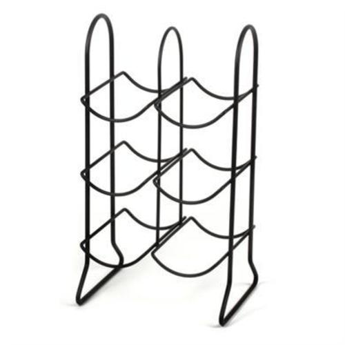 Spectrum Wine Rack Townhouse 6 Bottle Black