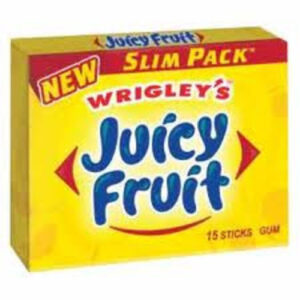 Wrigley’s Slim Pack Juicy Fruit Stick Chewing Gum