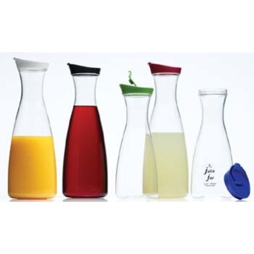 Zoom to enlarge the Prodyne Acrylic Juice Jar • Mixed Color Lids