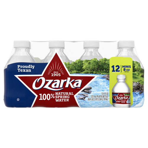 Zoom to enlarge the Ozarka Water • Spring 8 Ounce Bottle 12 Pack