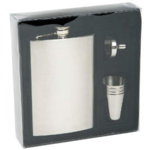Zoom to enlarge the Maxam Flask • Stainless Steel 6 Pc Set