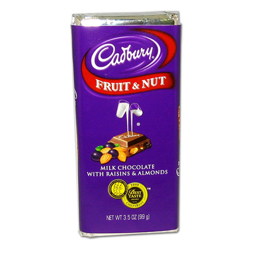 Zoom to enlarge the Cadbury Fruit & Nut Chocolate Candy Bar