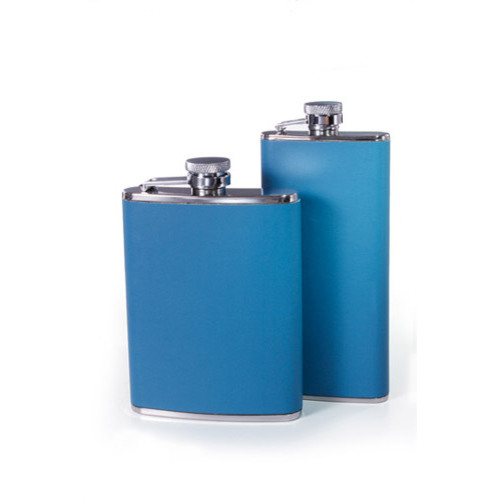 Zoom to enlarge the Concord Flask • Summer Blue Leather