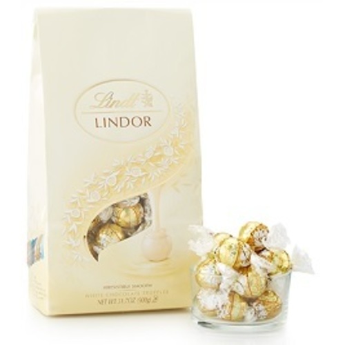 Zoom to enlarge the Lindt Lindor White Chocolate Truffles In Bag