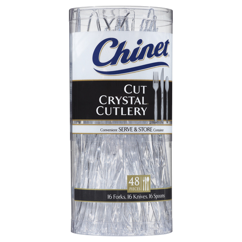 Zoom to enlarge the Chinet Cut Crystal Cutlery • 48 Count