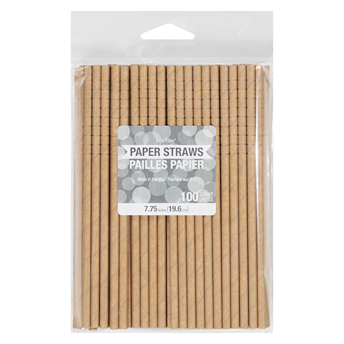 Zoom to enlarge the Cc • Paper Straws Kraft Brown