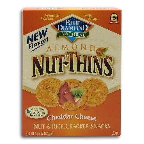 Zoom to enlarge the Blue Diamond Nut Thins Cheddar Cheese Crackers