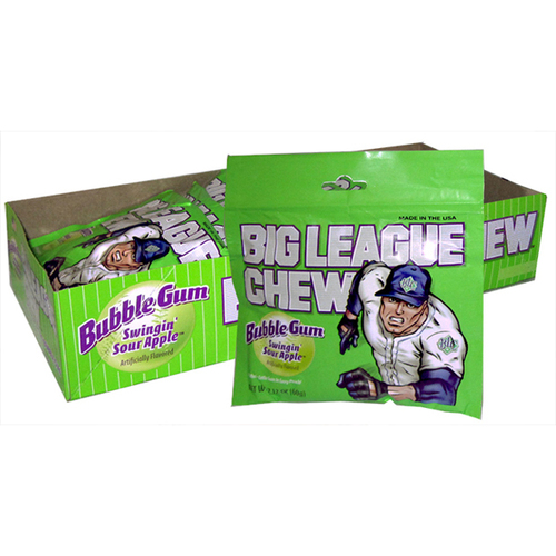 Zoom to enlarge the Big League Chewing Sour Apple Gum In Pouch